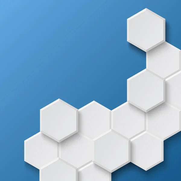 Abstracte hexagonale achtergrond — Stockvector