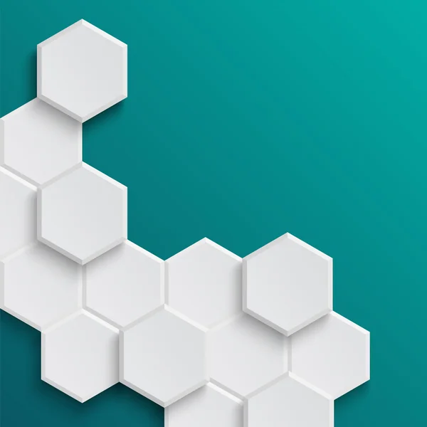 Abstracte hexagonale achtergrond — Stockvector