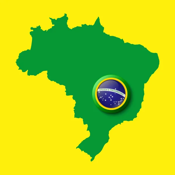 O Brasil. Antecedentes para suas apresentações — Vetor de Stock