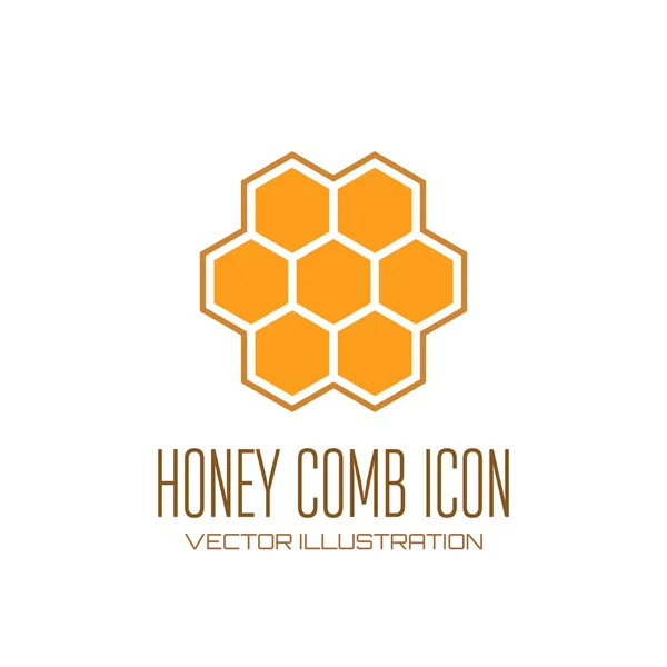 Honey comb icon — Stock Vector