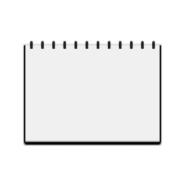 Cuaderno aislado sobre fondo blanco — Vector de stock