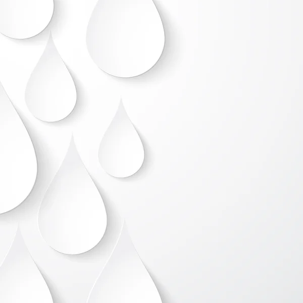 Paper water drop abstract background — Stock Vector