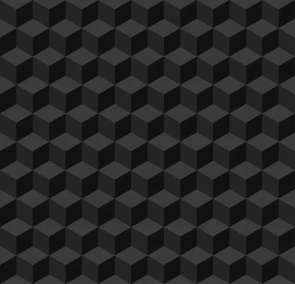 黒の幾何学的なシームレスな背景 — ストックベクタ