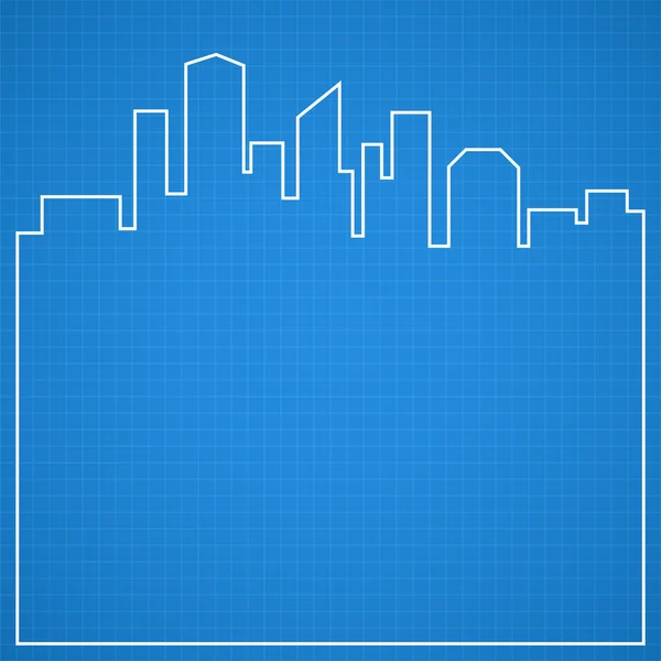 Fondo abstracto de la ciudad. Plan de acción . — Vector de stock