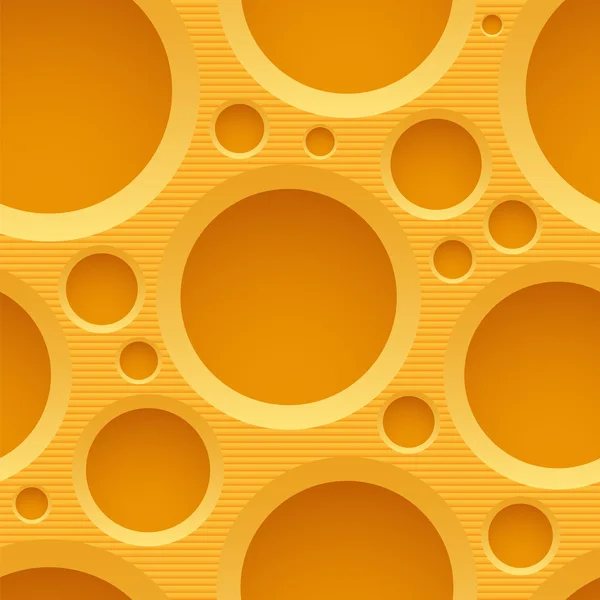 Yellow seamless plastic background with holes — Stock Vector