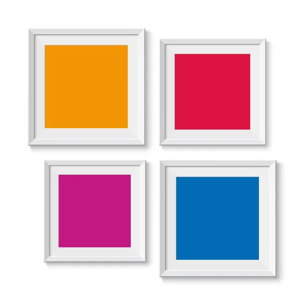 Realistische foto frames, opties banners — Stockvector