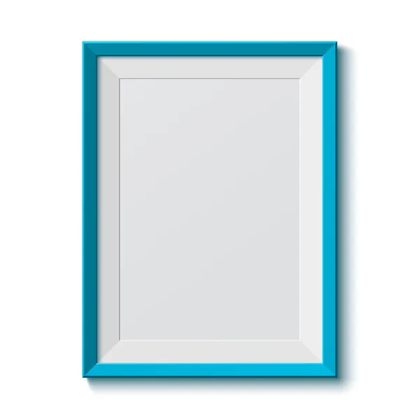 Realistic blue frame — Stock Vector