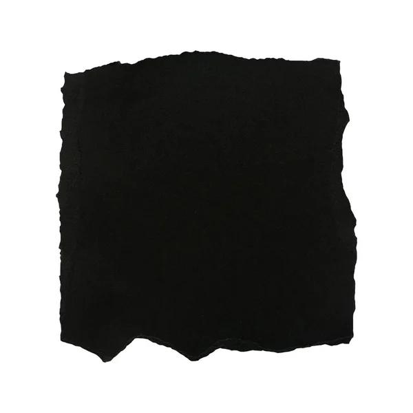 Black Scrap Paper Isolated White Background Royalty Free Stock Photos