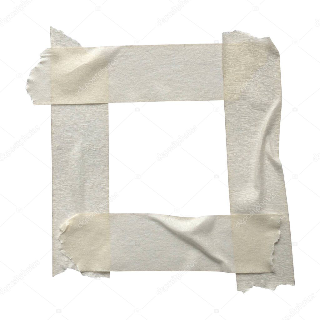 Adhesive tape,masking tape or Scotch Sticky Tape isolated on white background.