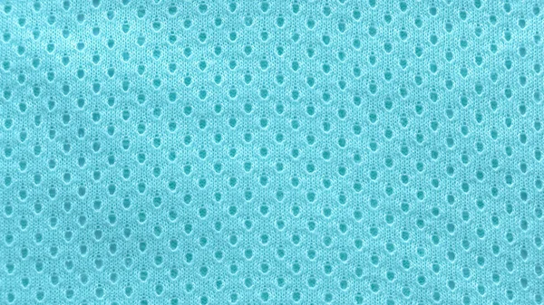 Blue Fabric Texture Eyelet Baby Cloth — Fotografia de Stock