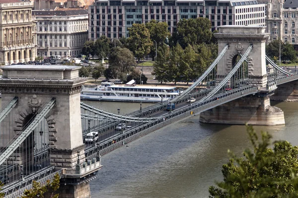 Łańcuch most w Budapeszcie — Zdjęcie stockowe