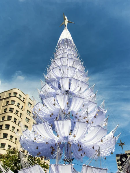 Noel ağacı ile beyaz hamak made