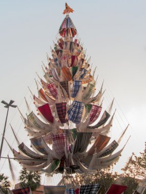 Noel ağacı ile renkli hamak made