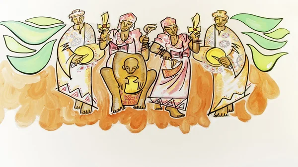 Brezilyalı siyah duvar resmi