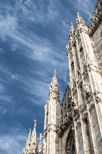 Duomo, katedrály v Miláně — Stock fotografie