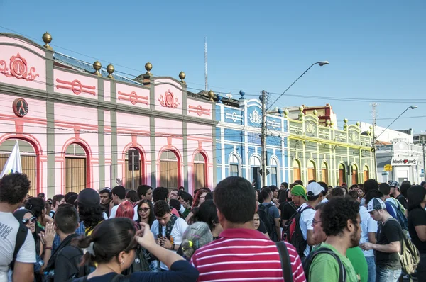 Popular protest on the day of the Independence of Brazil — Stock Photo, Image