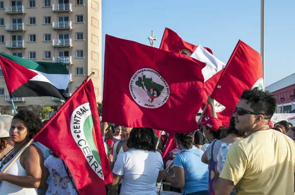 民众抗议的巴西独立日 — 图库照片