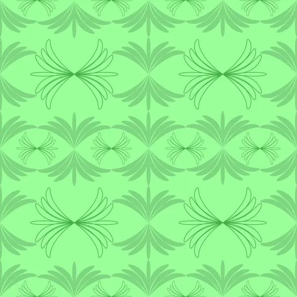 Padrão de abstração gráficos verde papel de parede flora flor vetor — Vetor de Stock