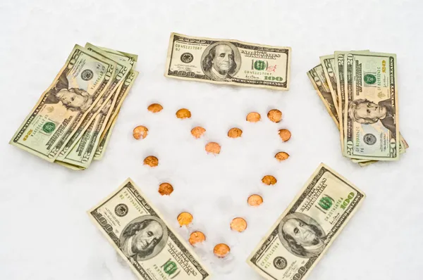 Money Love — Stock Photo, Image