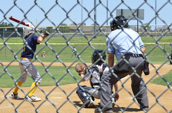 My Grandson playing Little League Baseball