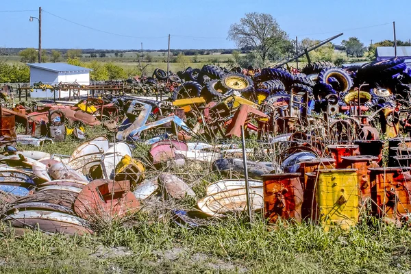 Big Colorful Junkyard Royalty Free Stock Photos