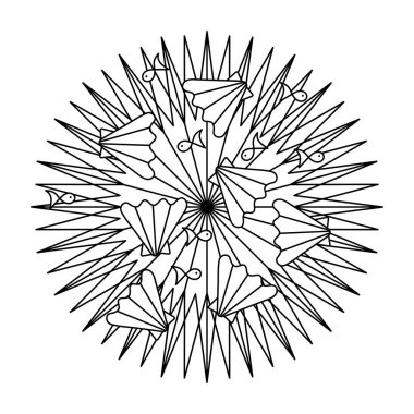 Boyama sayfaları, Sualtı Dünyası, Balık ve Deniz Kabukları. Yetişkinler ve büyük çocuklar için boyama kitabı. Denizci güdüsü. Okyanus nehirlerinin çizimleri. Tek renkli akvaryumlar