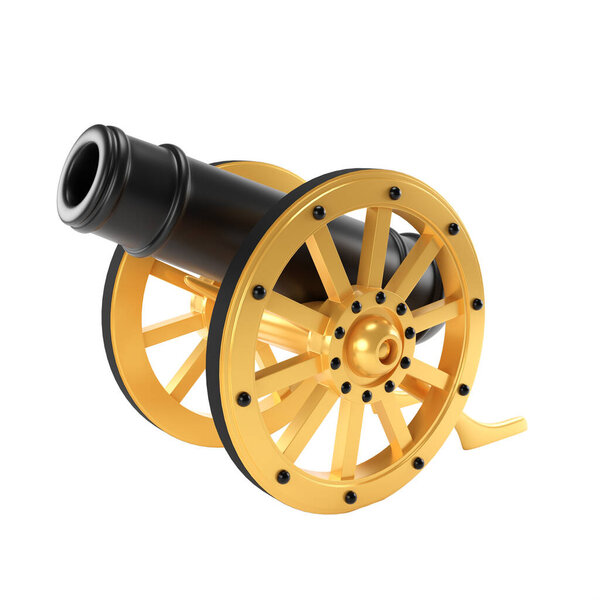 3D render islam Cannon for Decoration., clipping paht — Stock Image Render Islam Cannon Decoration Clipping Paht Royalty Free Stock Photos