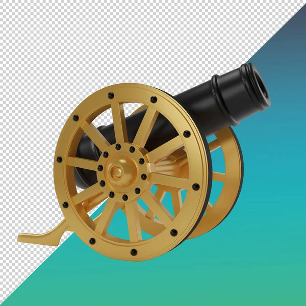 Render Islam Cannon Decoration Clipping Paht — Stock Photo, Image