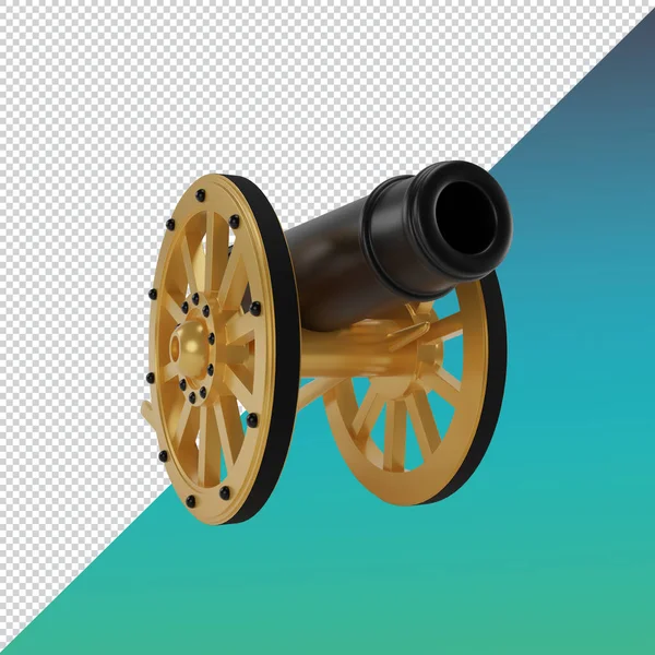 Render Islam Cannon Decoration Clipping Paht — Stock Photo, Image