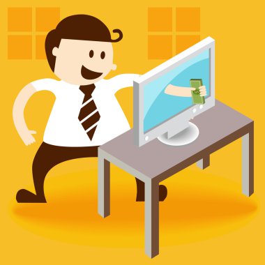 iş adamı para ödemek online internet