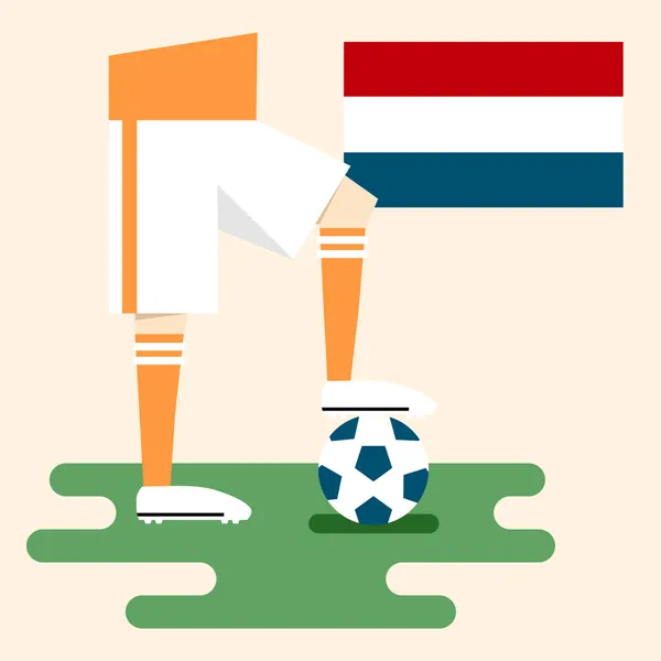 Hollanda Millî Futbol takımları — Stok Vektör