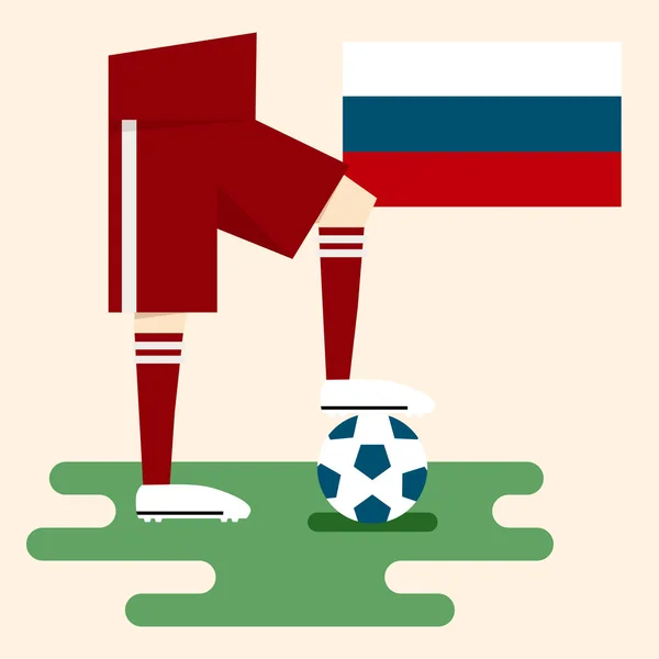 Rusia, Kits nacionales de fútbol — Vector de stock