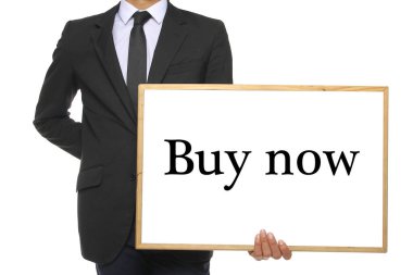 Vücut beyaz bir tahta tutuyor.