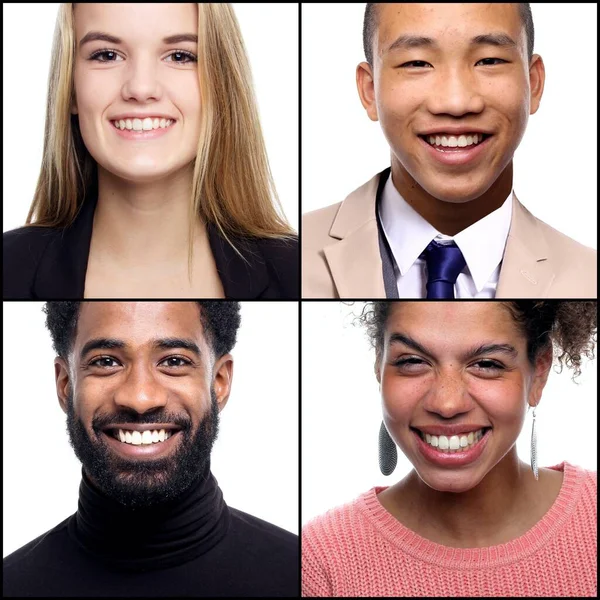 Grupo de personas en un collage —  Fotos de Stock