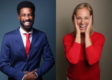 Güzel mutlu insanlar arka planda