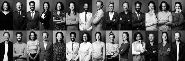 Grupo de personas en un collage — Foto de Stock