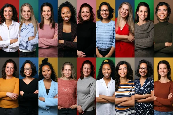 Group of people in a collage — Stock Photo, Image