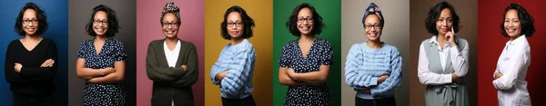 Retrato de una hermosa mujer feliz — Foto de Stock