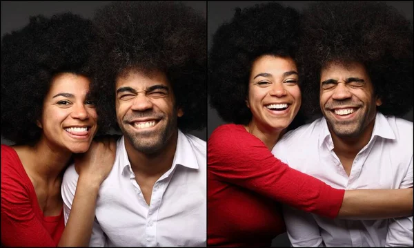 Lindo feliz amor casal juntos — Fotografia de Stock