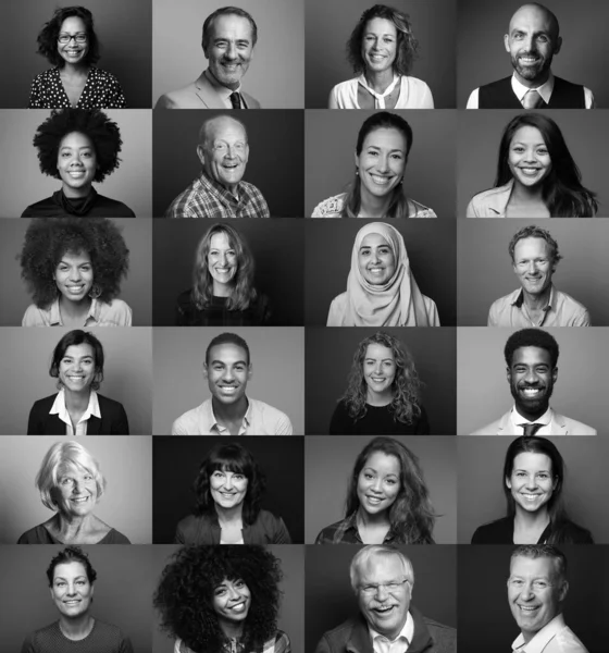 Portraits of beautiful commercial powerfull women — Stock Photo, Image