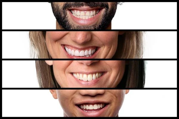 Grupo de personas en un collage — Foto de Stock