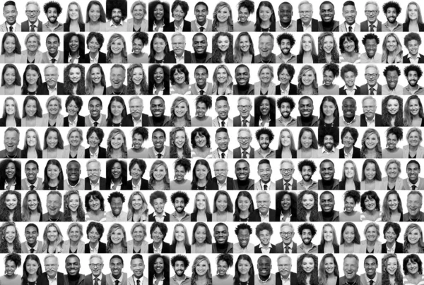 Group of beautiful people in a collage — Stock Photo, Image