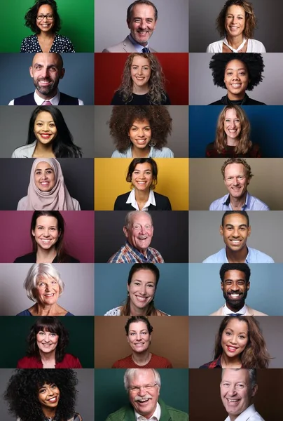 Portraits de belles femmes puissantes commerciales — Photo