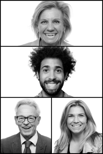 Group of people in a collage — Stock Photo, Image