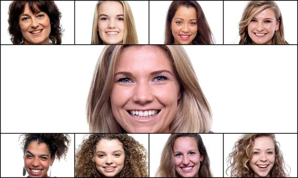 Porträts schöner, kommerziell starker Frauen — Stockfoto