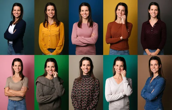 Grupo de personas en un collage — Foto de Stock