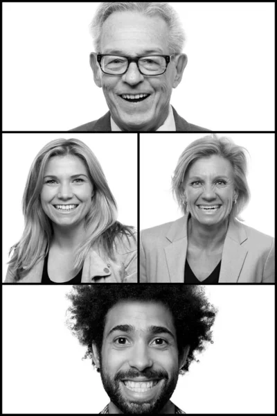 Grupo de personas en un collage —  Fotos de Stock