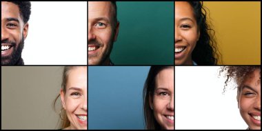 Ticari açıdan güçlü güzel kadınların portreleri.