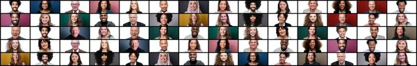 Gruppo di persone in un collage — Foto Stock