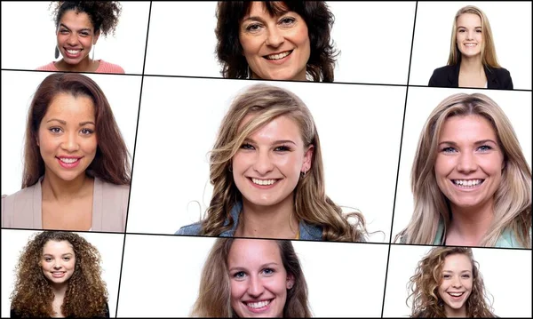 Porträts schöner, kommerziell starker Frauen — Stockfoto